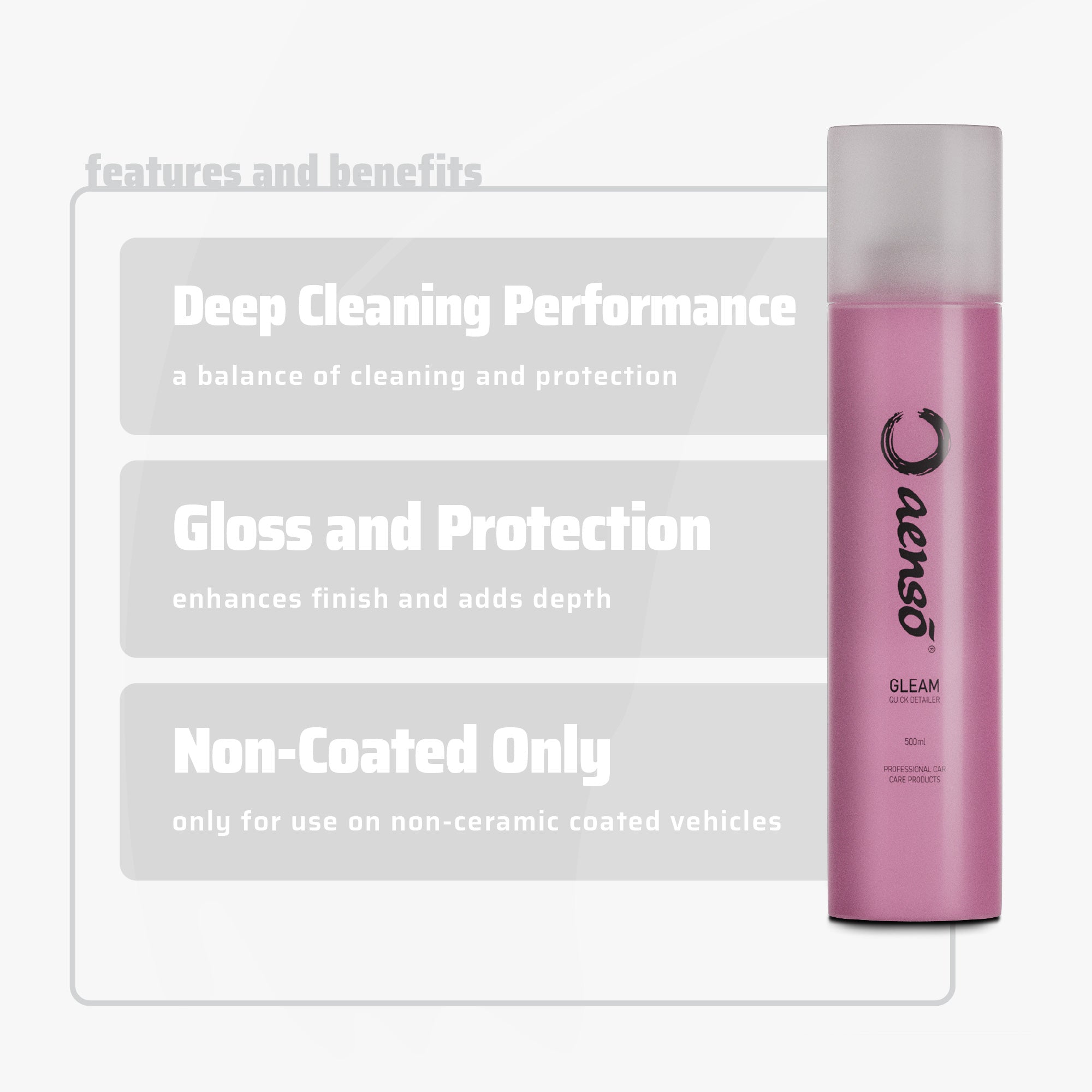 Aensō Gleam – Quick Detailer